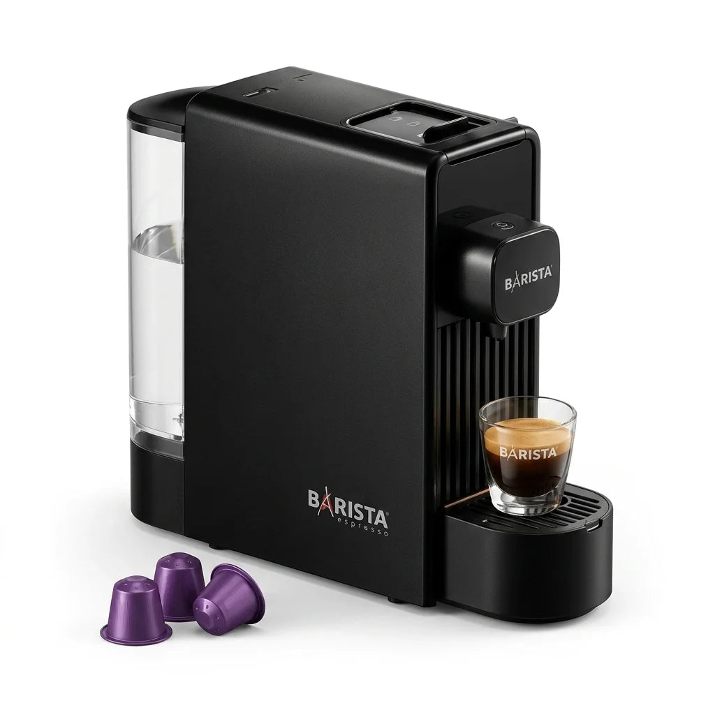 Barista Espresso Astra Mini Capsule Coffee Machine Black