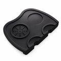 Silicone Double Espresso Tamping Mat Black