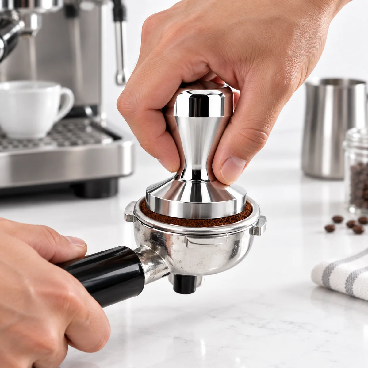 Stainless Steel Espresso Coffee Tamper 58mm