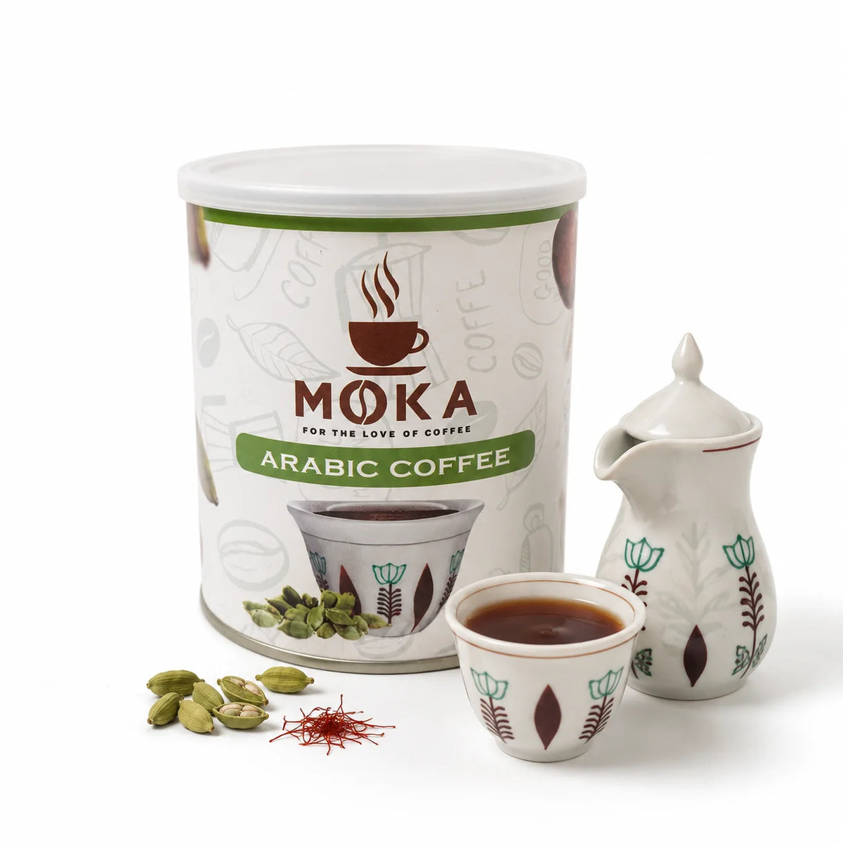 MOKA Instant Arabic Coffee Cardamom Saffron 300g