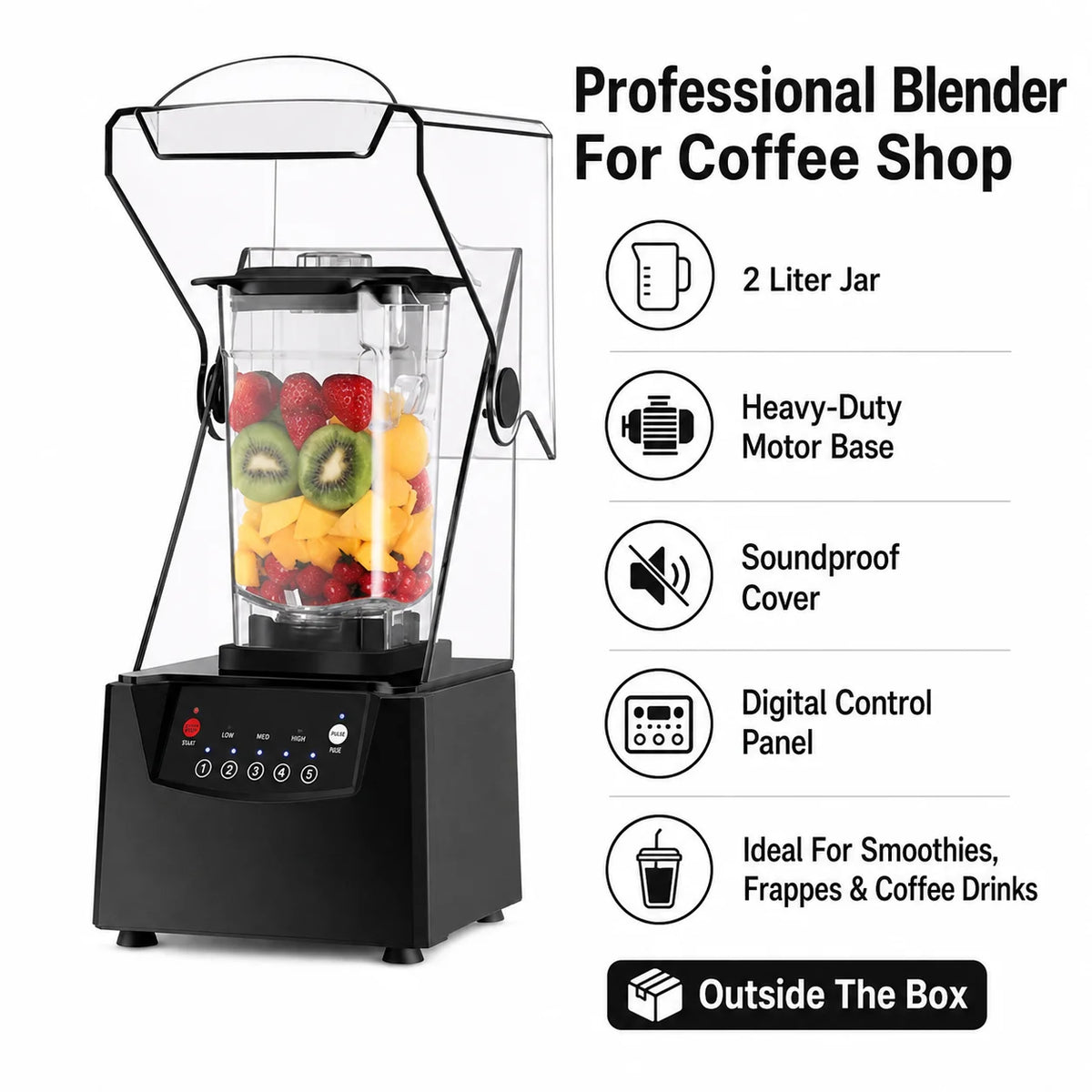 Professional Commercial Soundproof Blender