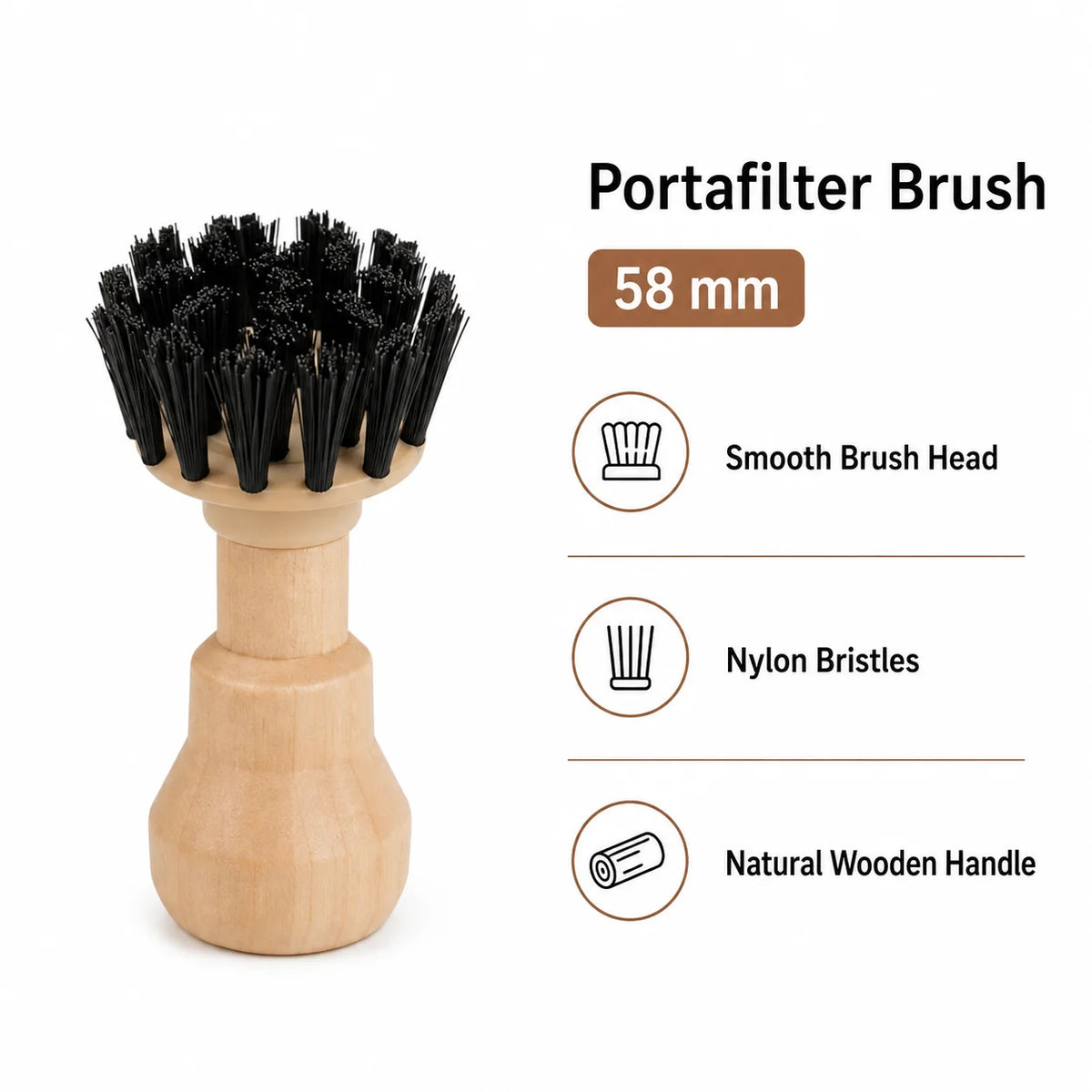 Portafilter Cleaning Brush 58mm