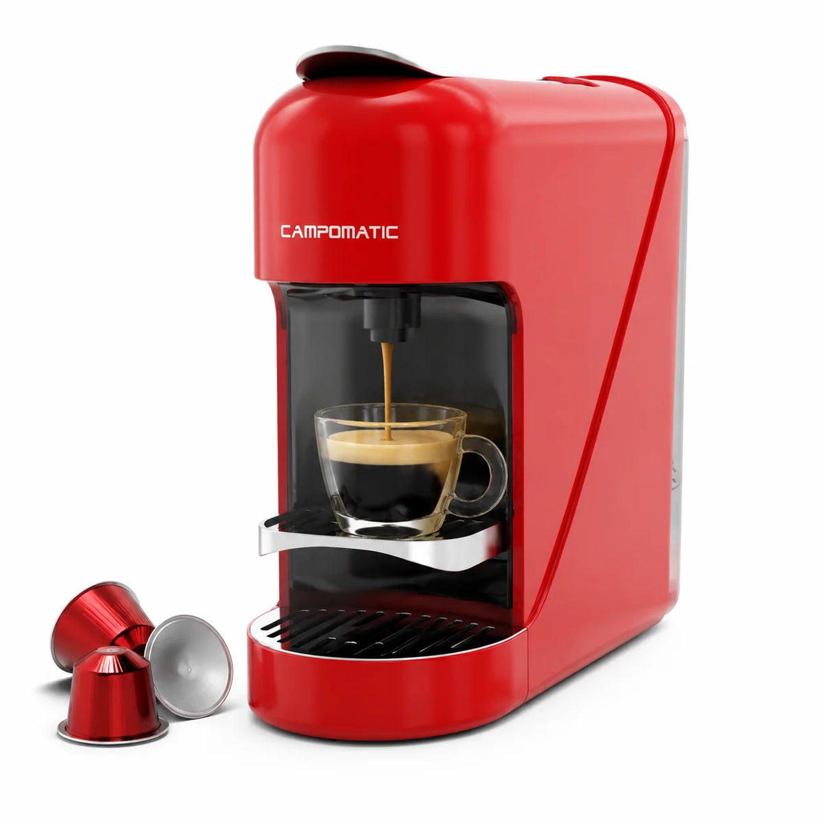 Campomatic Capsule Coffee Machine Red