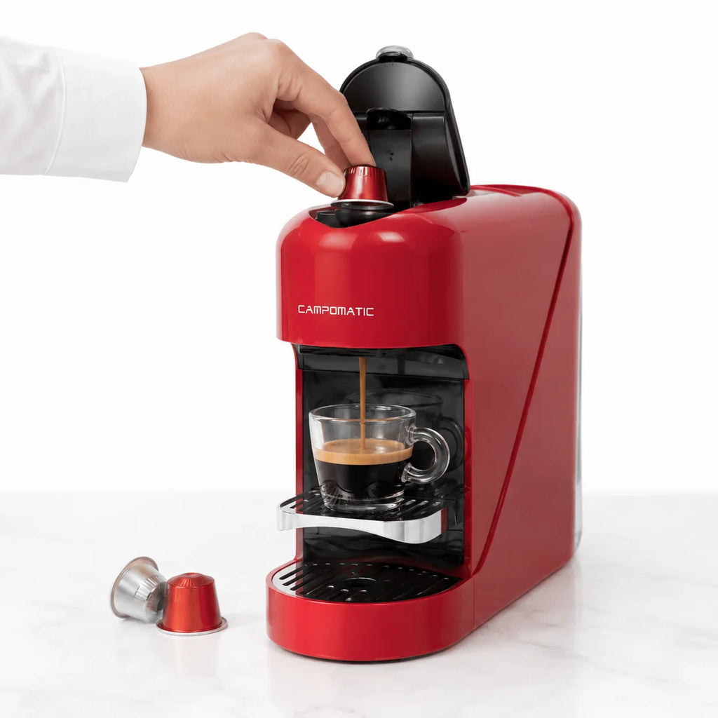 Campomatic Capsule Coffee Machine Red