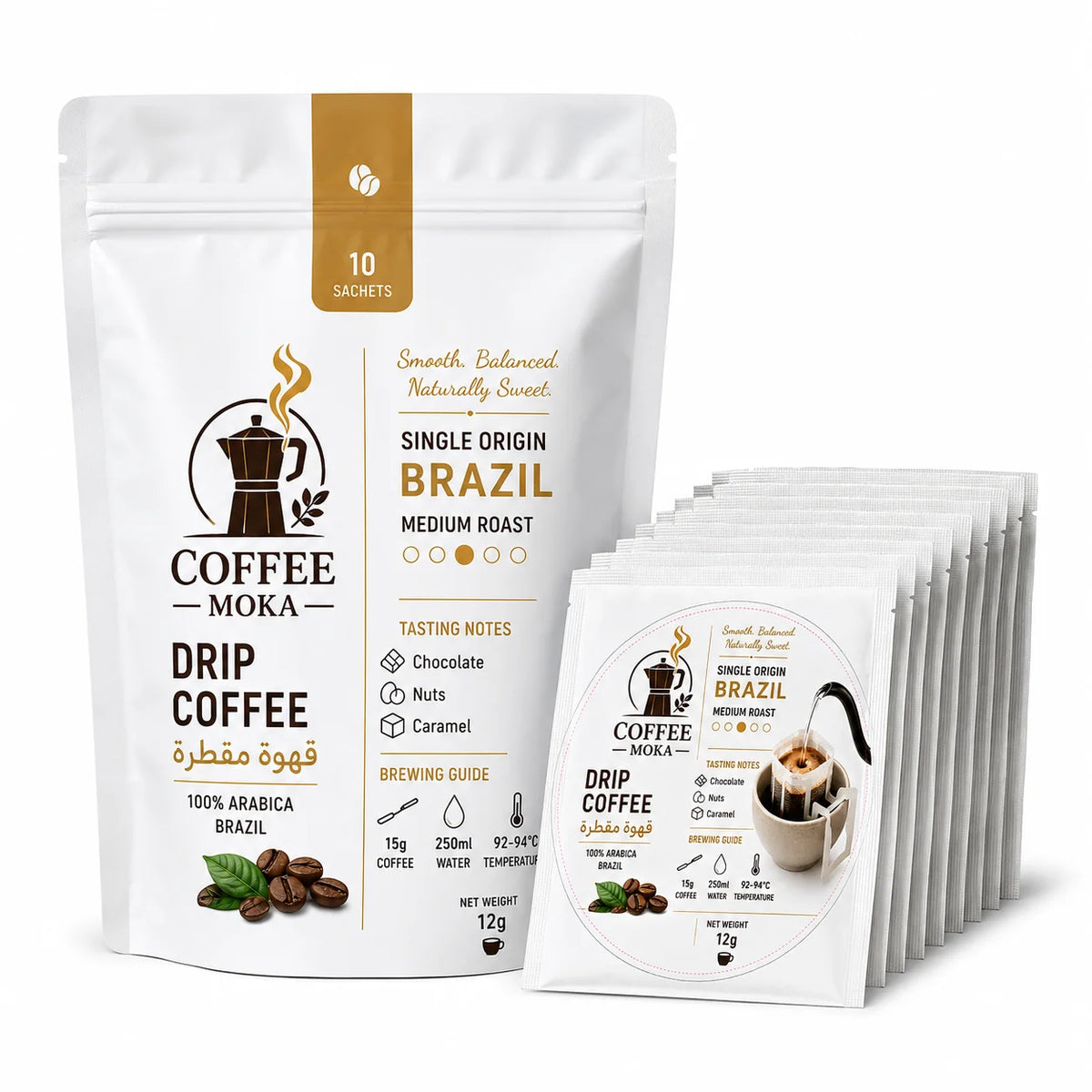 MOKA Single Origin Brazil Drip Bags 10 Sachets