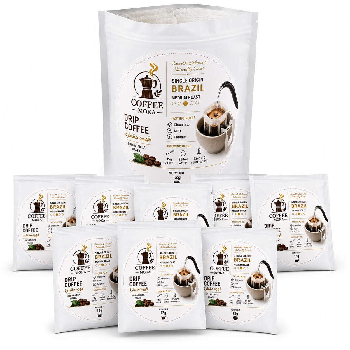MOKA Single Origin Brazil Drip Bags 10 Sachets