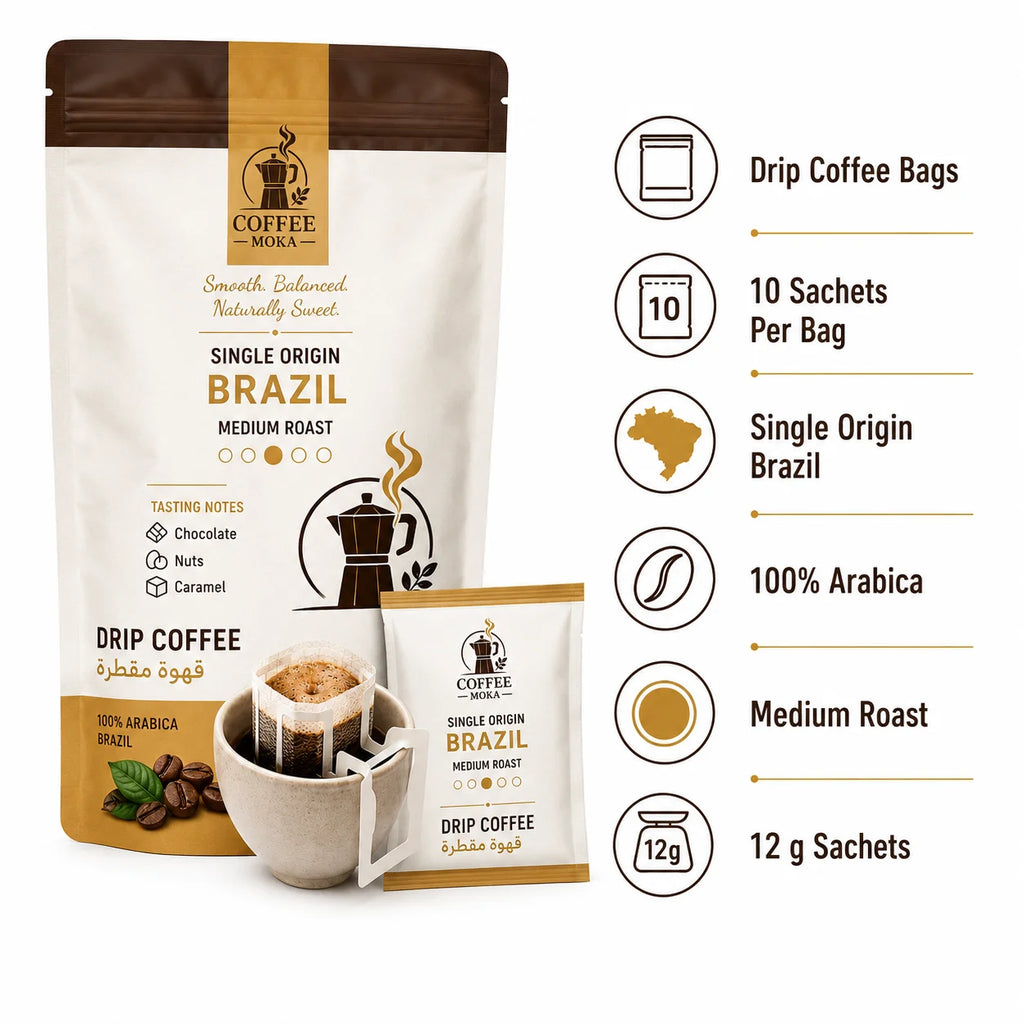 MOKA Single Origin Brazil Drip Bags 10 Sachets