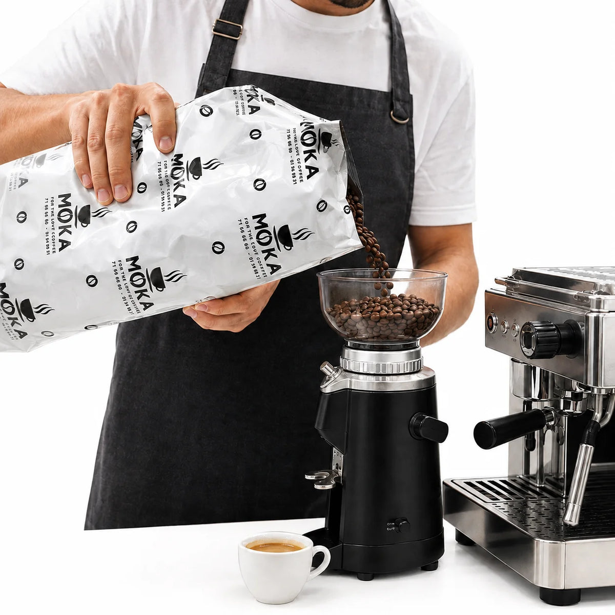 MOKA Espresso Beans Brazilian Vietnamese Blend 1kg