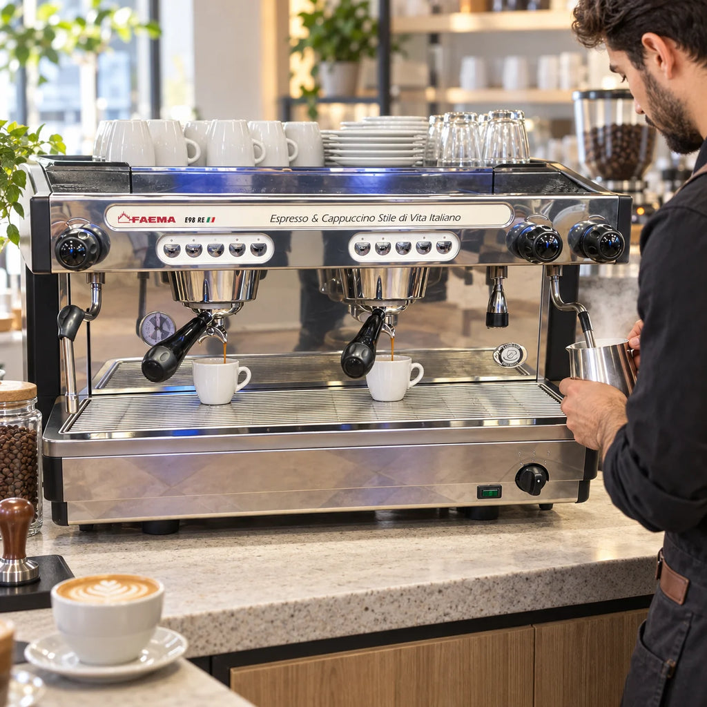 Faema E98 RE 2-Group Commercial Espresso Used Machine