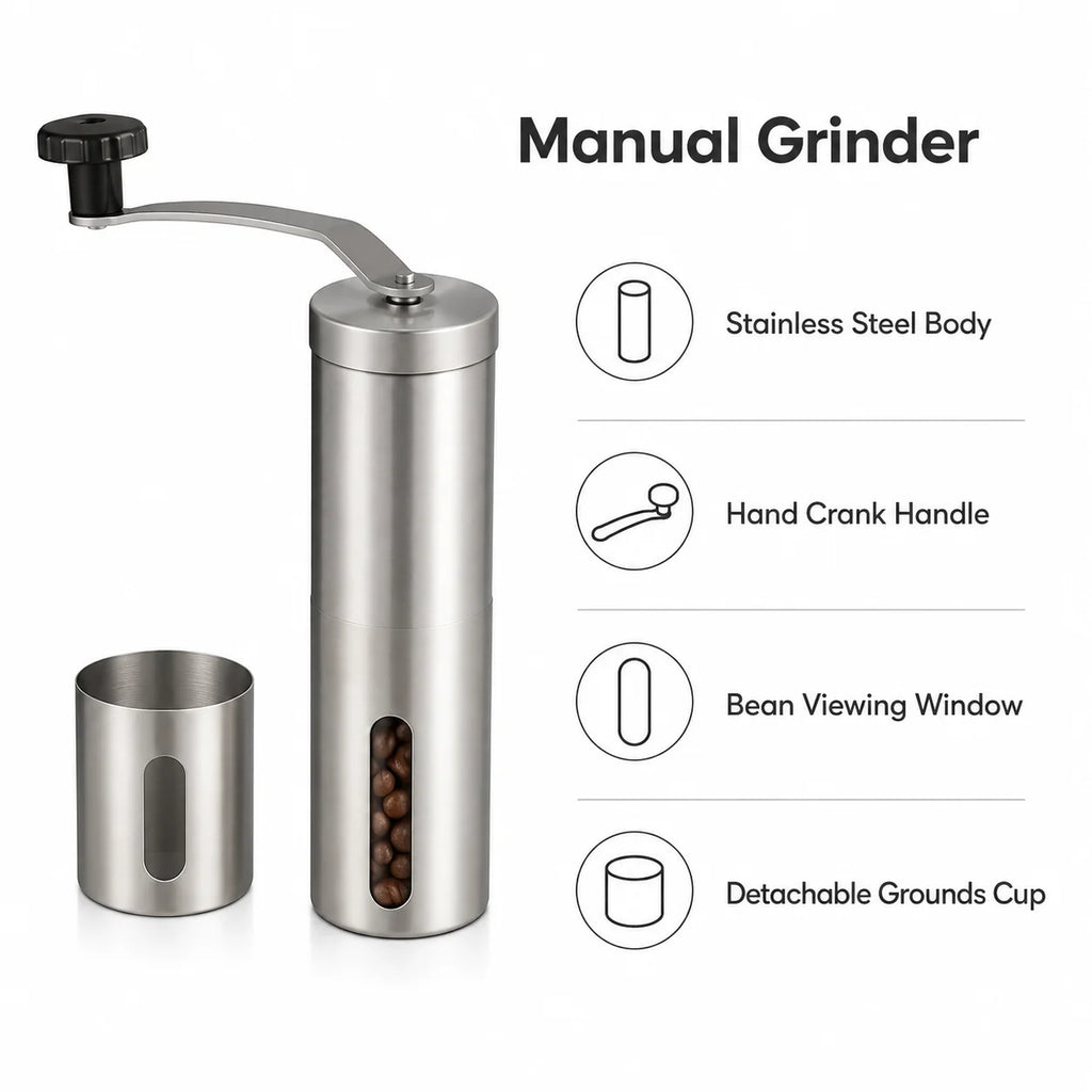 Stainless Steel Manual Coffee Grinder