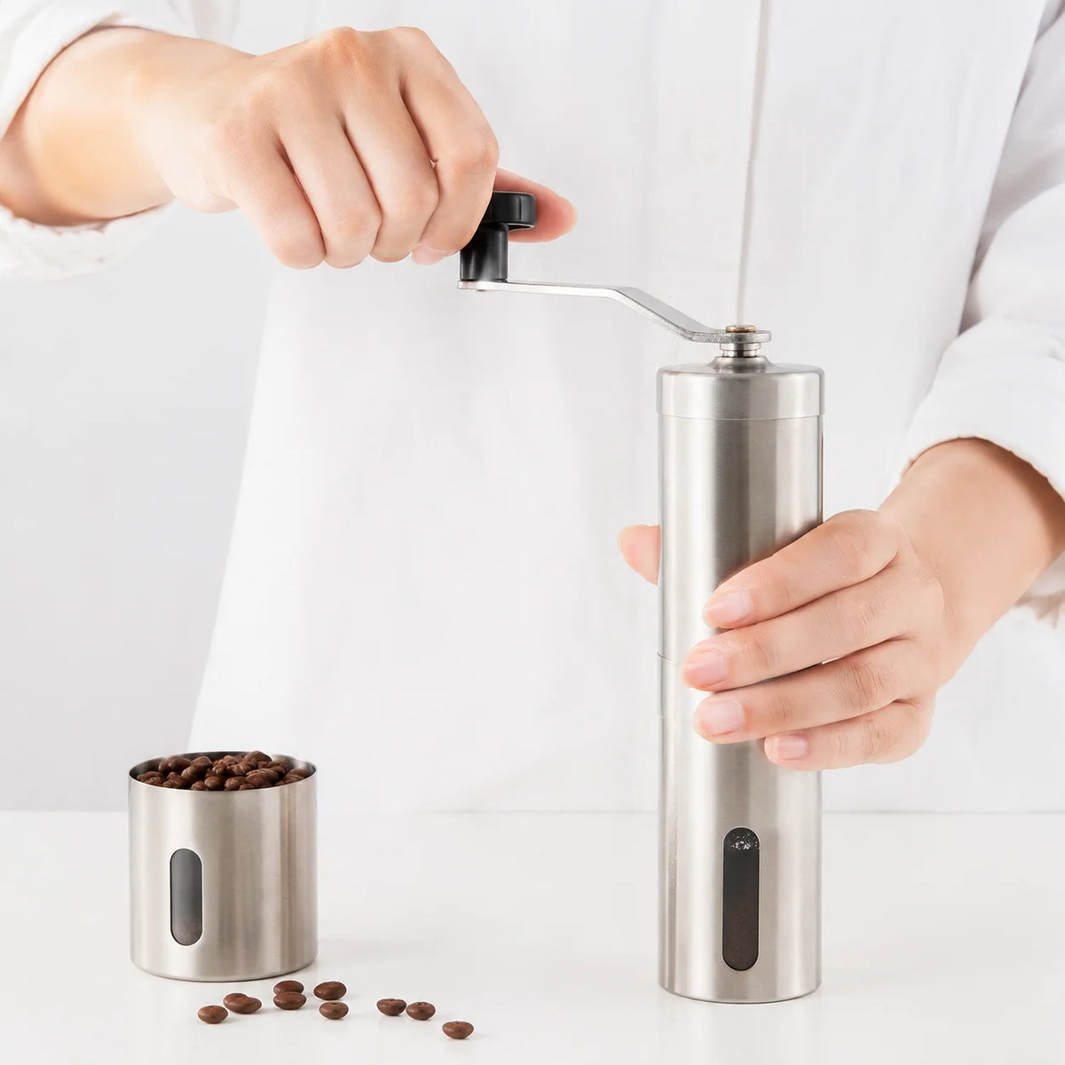 Stainless Steel Manual Coffee Grinder