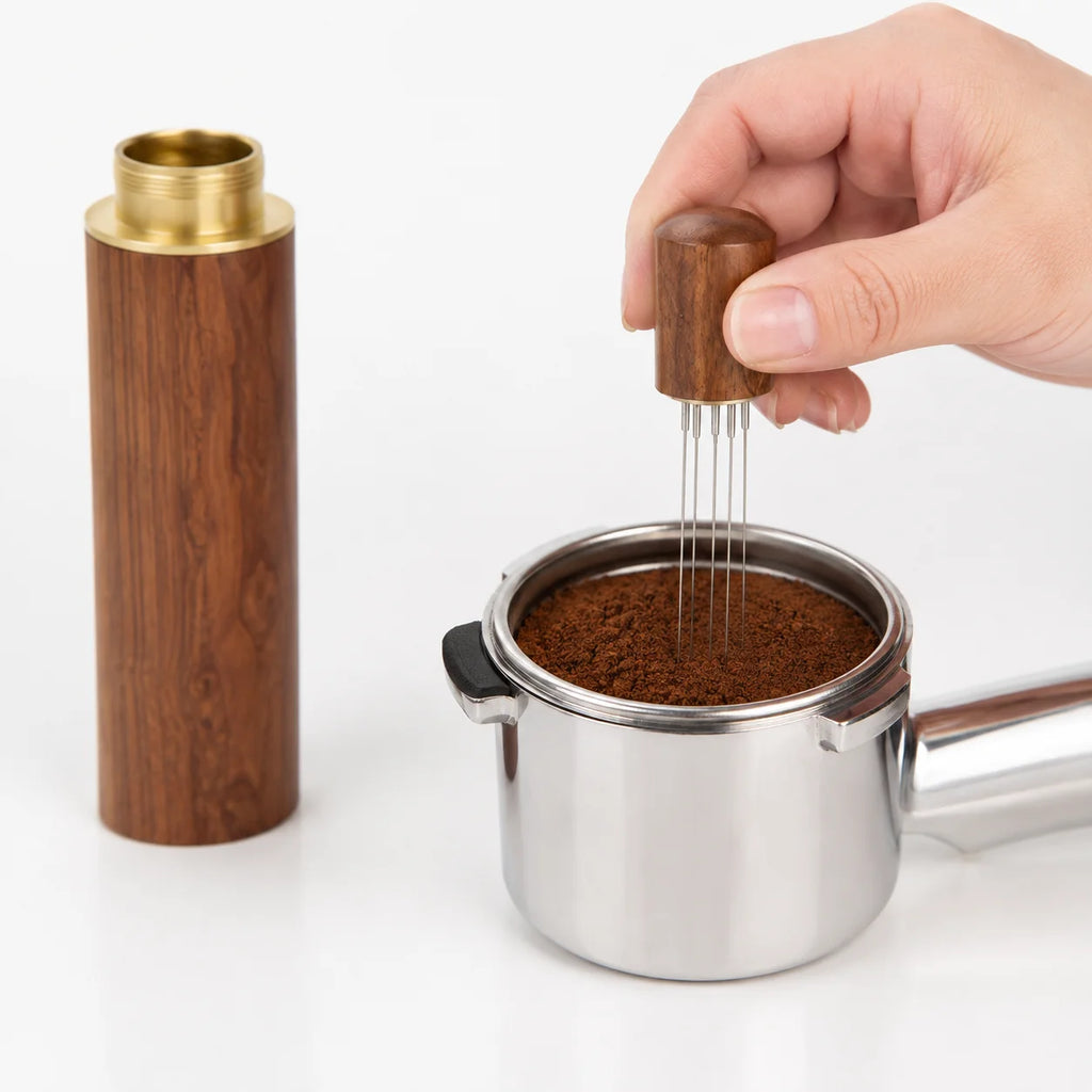 Needle Coffee Distributor with Wooden Tube
