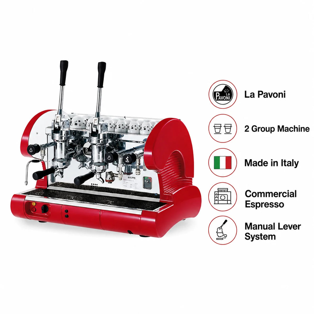 La Pavoni 2 Group Lever Espresso Machine