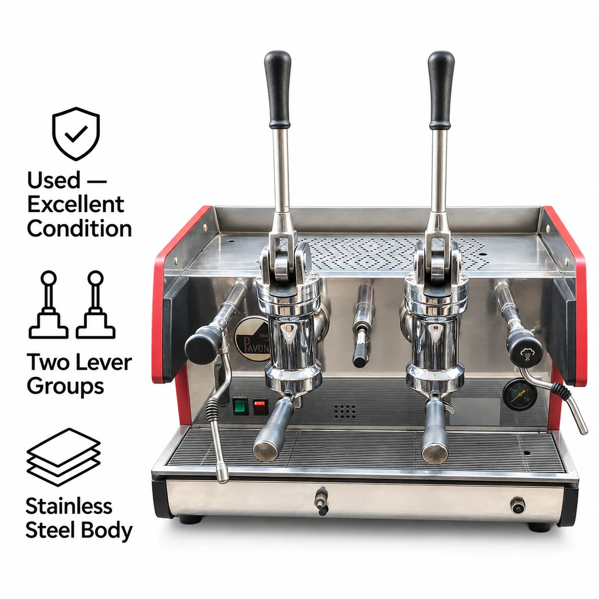 La Pavoni 2-Group Lever Commercial Espresso Machine Used