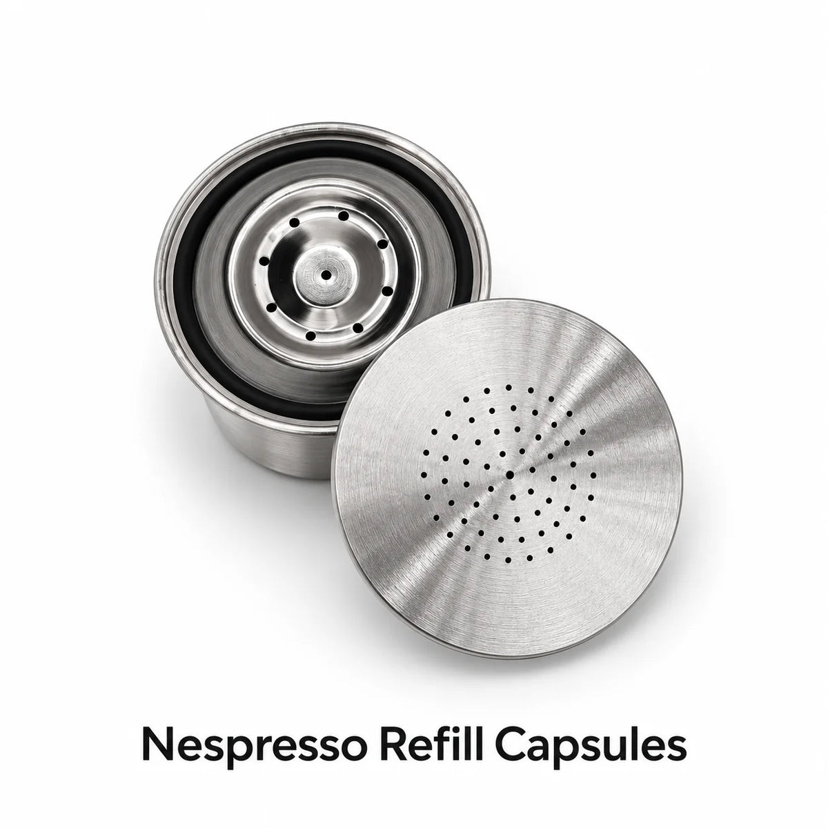Reusable Stainless Steel Refillable Capsules for Nespresso - 2Pcs