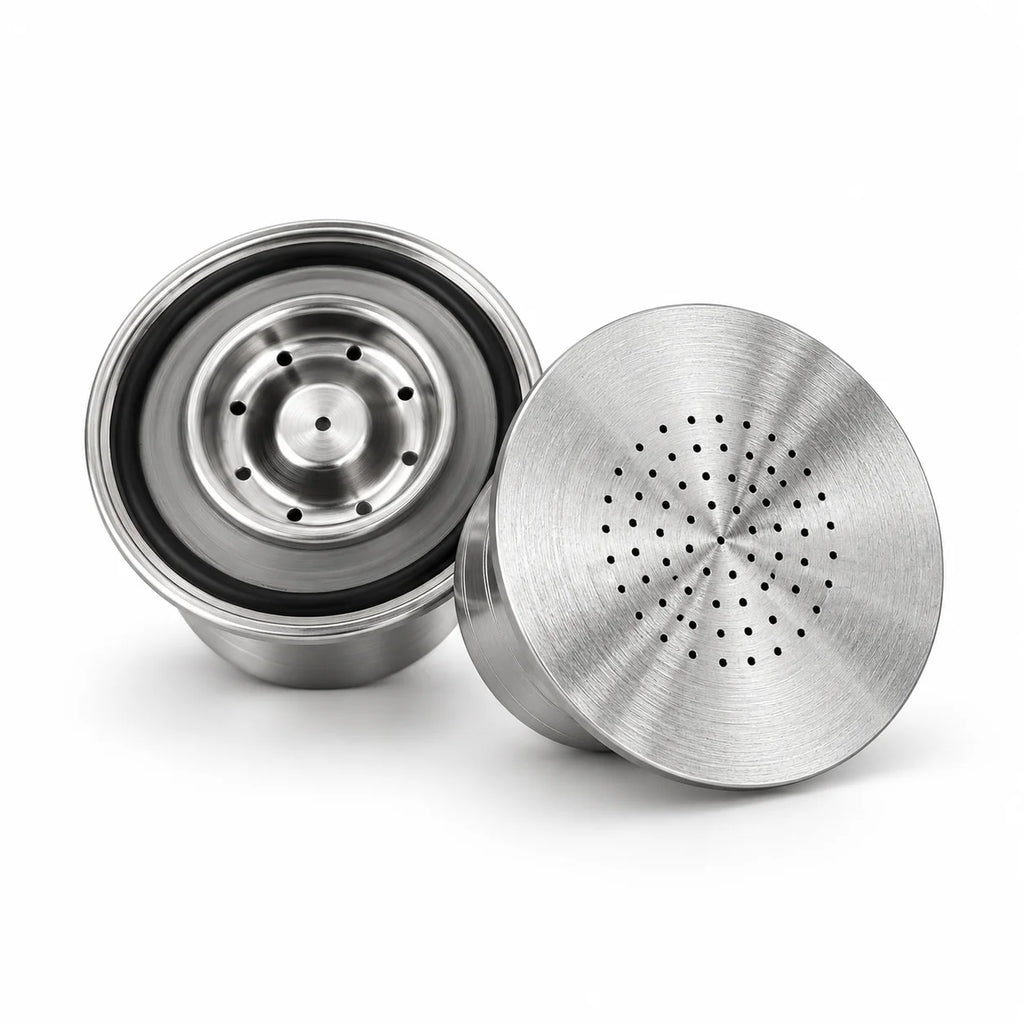 Reusable Stainless Steel Refillable Capsules for Nespresso - 2Pcs