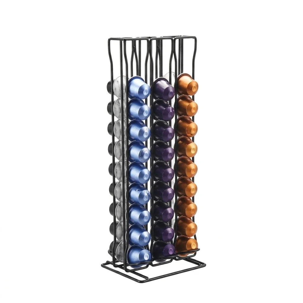 Nespresso Capsule Holder Stand Black 60 Pods