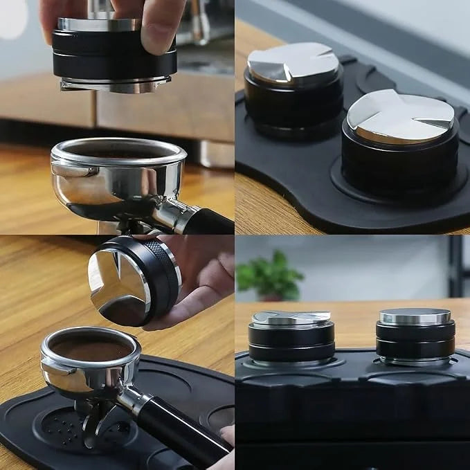 Dual Coffee Distributor Tamper 51mm Black