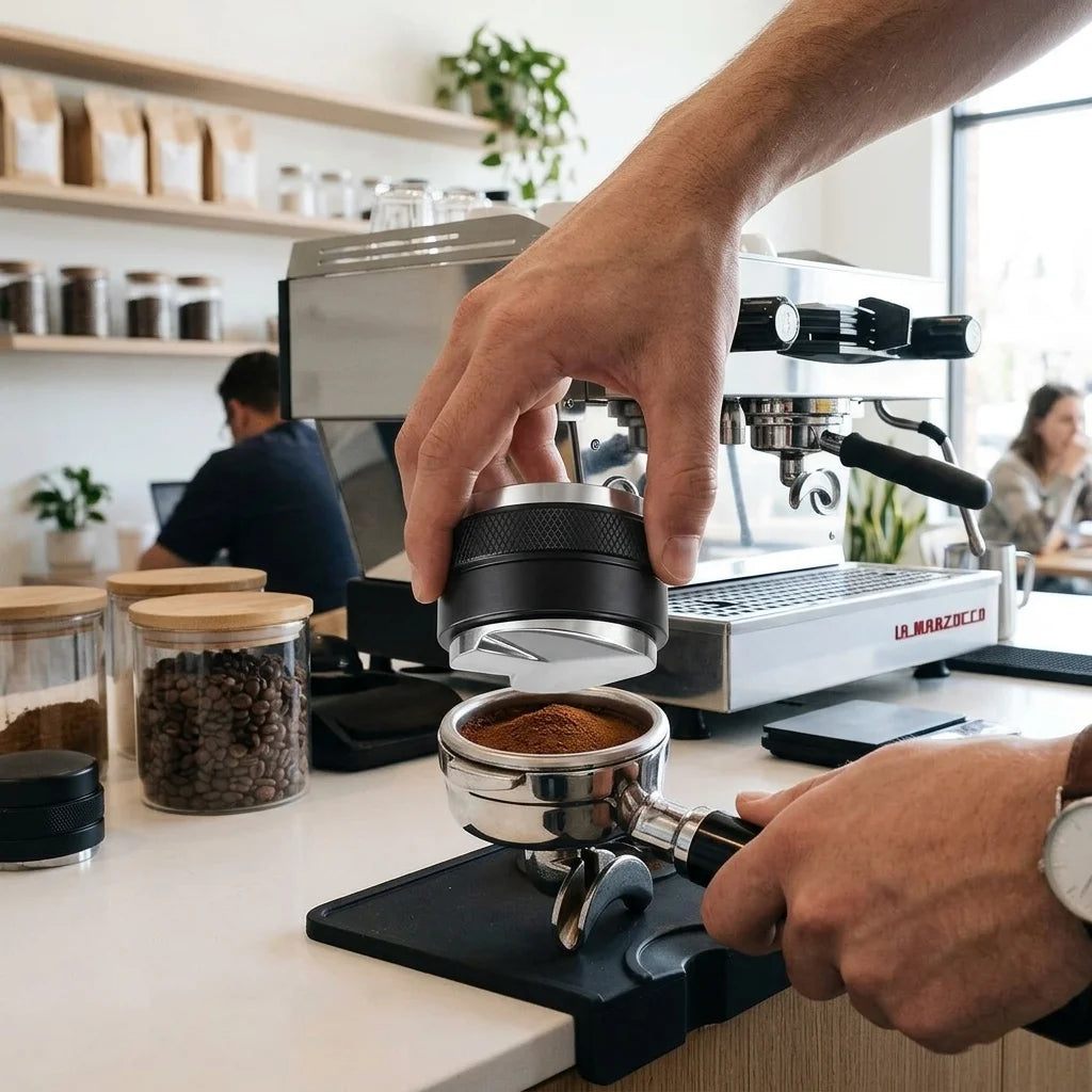 Dual Coffee Distributor Tamper 51mm Black